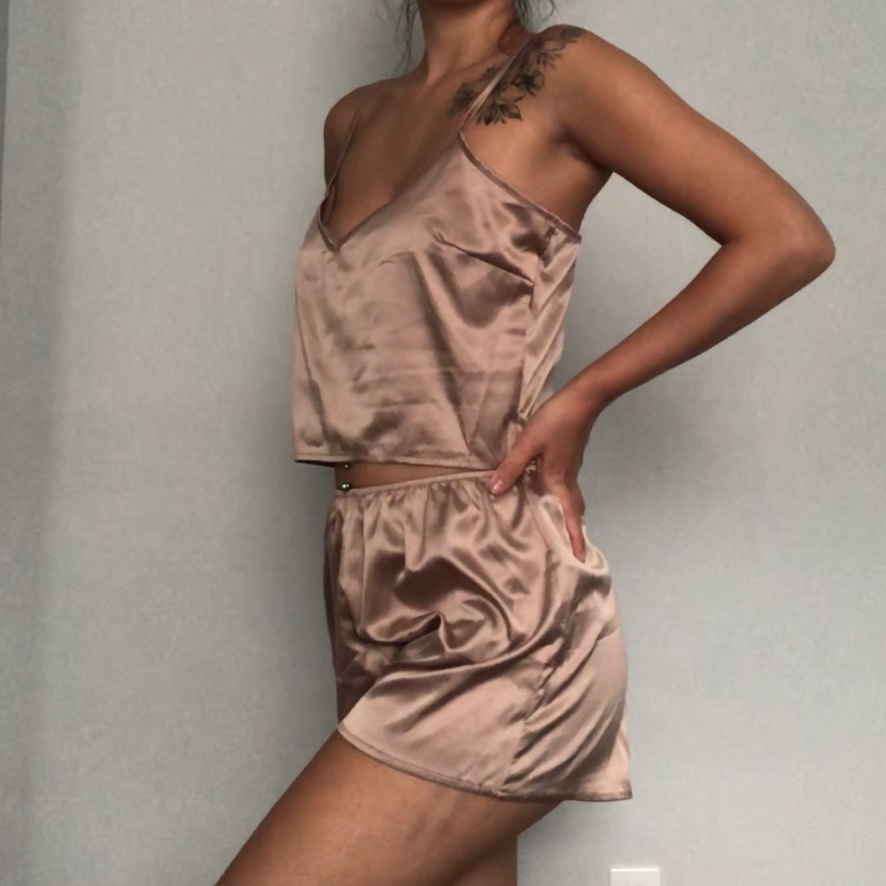 *1 LEFT* sexy “silk” pajama/lingerie 2 Piece set - Picture 4 of 6